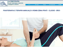 Tablet Screenshot of ca-fisioterapiaroma.it